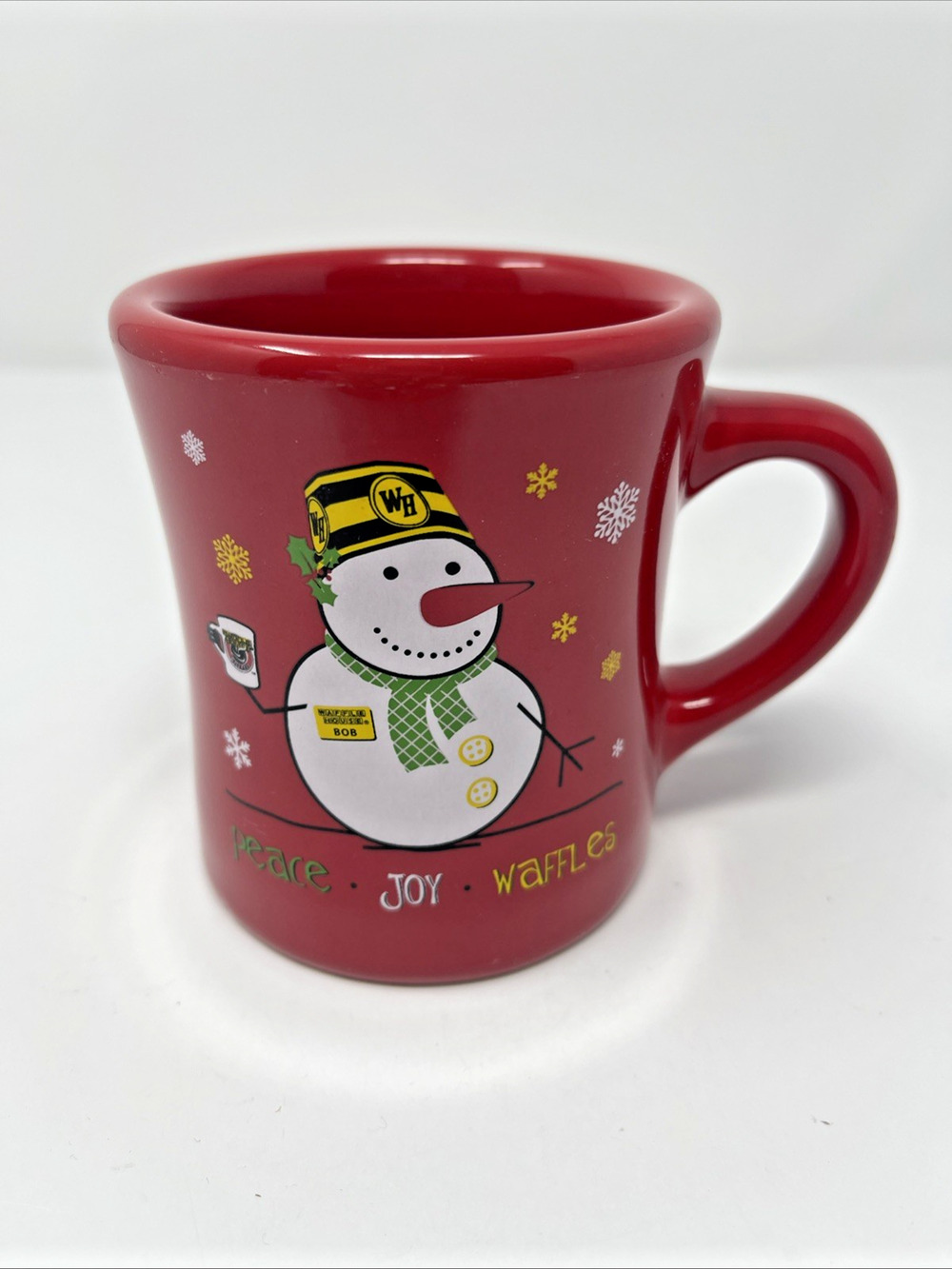 Vintage Waffle House Mug 2014 Red Peace Joy Waffles Limited Edition Coffee Cup
